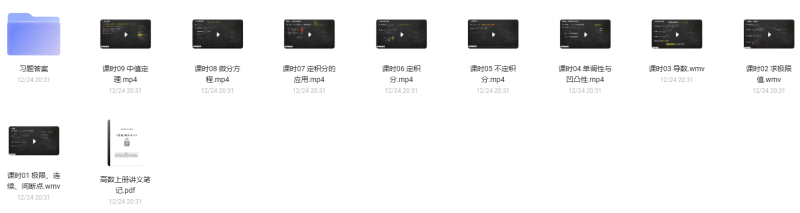 高等数学上速成课--高斯课堂/蜂考-云库