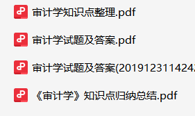 审计学资料合集-云库